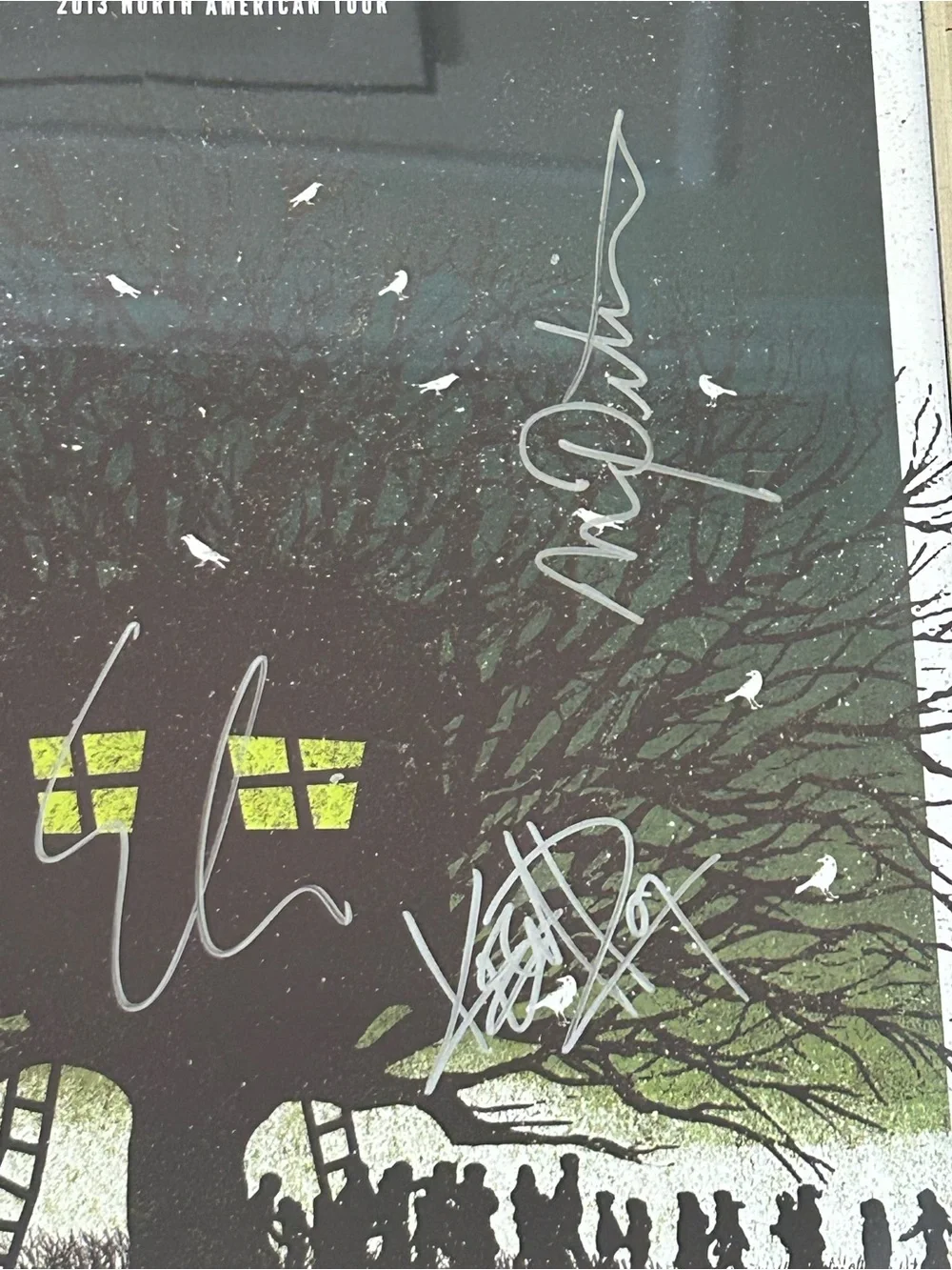 Walk the Moon Signed Band Tour Poster‎ Wall Art - Black & Green